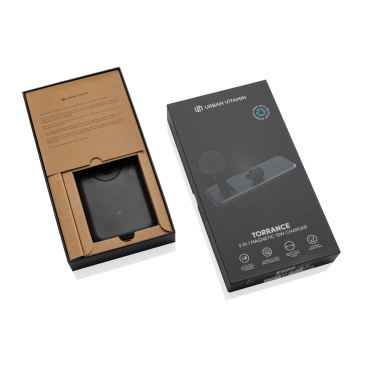 Logotrade promotional merchandise photo of: Urban Vitamin Torrance 3 in 1 magnetic 15W charger