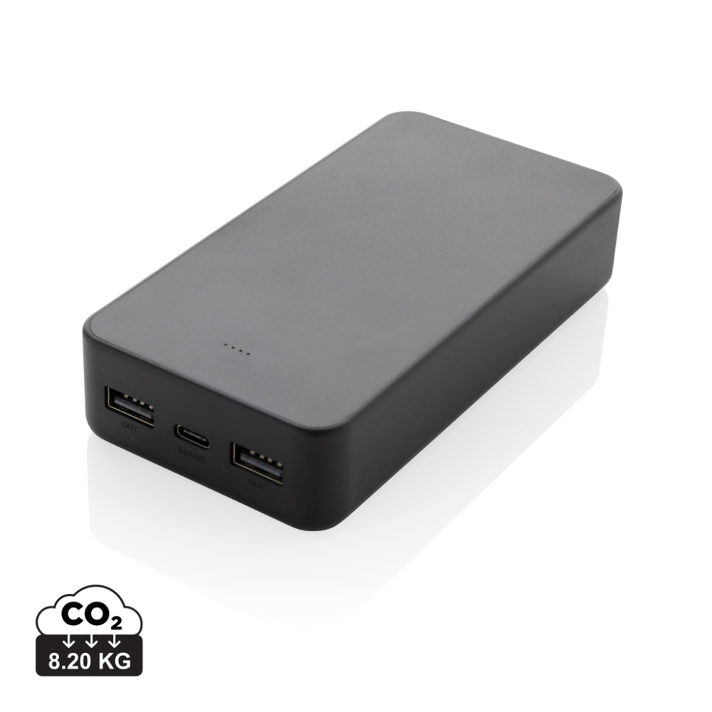 Logo trade promotional products picture of: Boostcore RCS recycled plastic powerbank 20.000mAh USB C