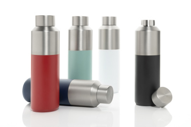 Logo trade promotional merchandise picture of: Fluid RCS certified recycled steel water bottle 600ml