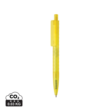 Logo trade promotional giveaway photo of: X3 GRS recycled PC plastic pen frosted