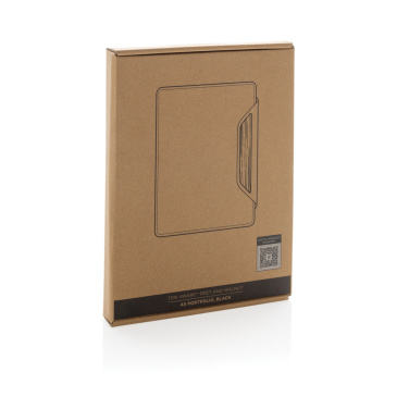 Logotrade promotional product picture of: Teri AWARE™ RPET and walnut A5 portfolio
