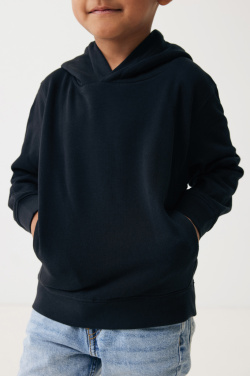 Logotrade promotional giveaway image of: Iqoniq Yengo kids recycled cotton hoodie with sidepockets
