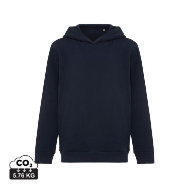 Logo trade promotional item photo of: Iqoniq Yengo kids recycled cotton hoodie with sidepockets