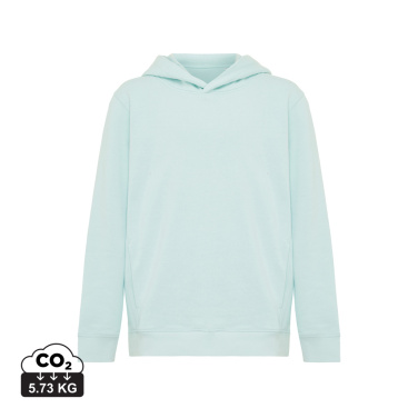Logo trade promotional merchandise picture of: Iqoniq Yengo kids recycled cotton hoodie with sidepockets