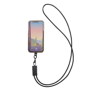 Logo trade promotional item photo of: Terra RCS recycled PET phone cord with dual charge cable