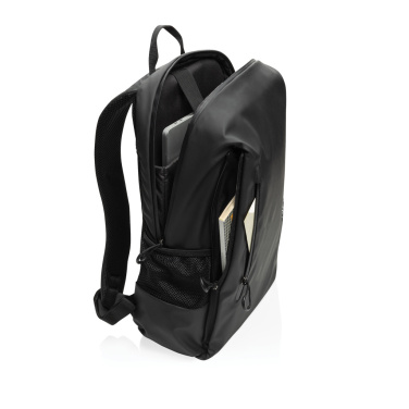 Logo trade promotional gifts image of: Lima Aware™ RPET water resistant 15.6 laptop backpack