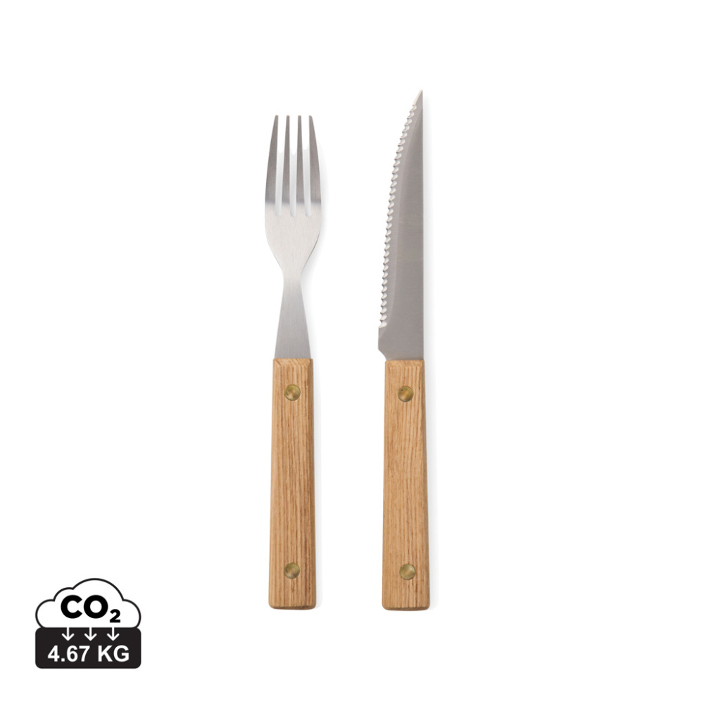 Logotrade promotional items photo of: VINGA Paso 8 pcs bbq cutlery set