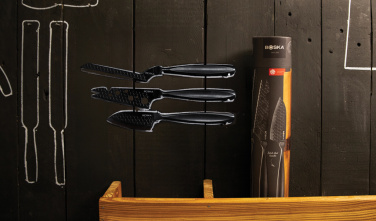 Logo trade promotional giveaways picture of: BOSKA Cheese Knife Set Monaco+ Black