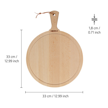 Logo trade promotional merchandise image of: BOSKA Serving Board Round Amigo L