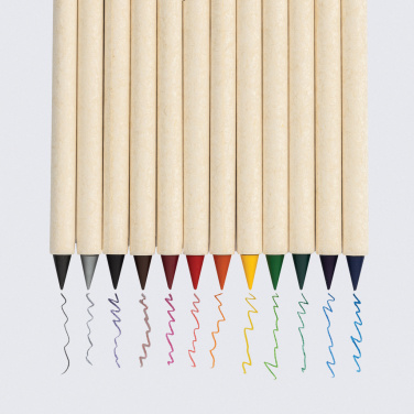 Logo trade promotional products image of: Micki GRS infinity 12pc coloring pencil set