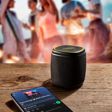 Logotrade promotional items photo of: Bluetooth speaker HERMON Schwarzwolf