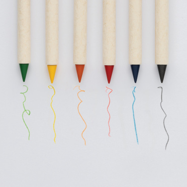 Logo trade advertising products picture of: Micki GRS infinity 6pc colouring pencil set