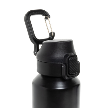 Logo trade promotional merchandise image of: Via RCS Re-steel lockable sport bottle 600ML