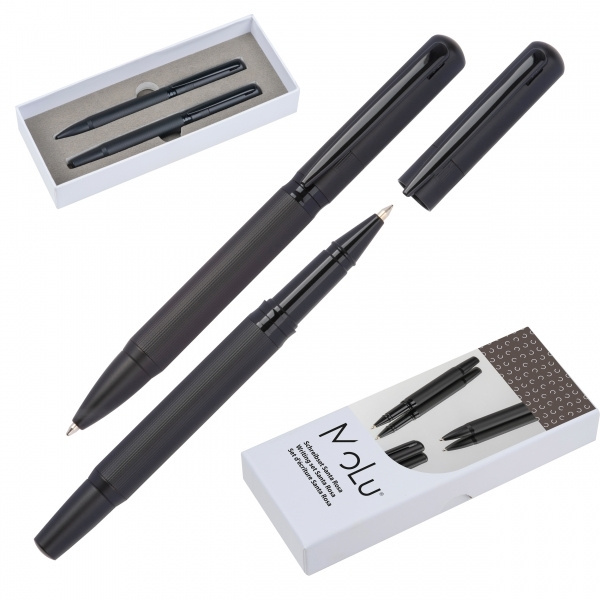 Logo trade corporate gifts picture of: Elegant MoLu writing set Santa Rosa
