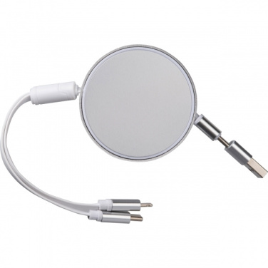 Logo trade promotional items picture of: Charging cable made from recycled aluminum Ostend