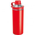 Double-walled stainless steel bottle Monza, red