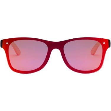 Logotrade corporate gift image of: Tan sunglasses with bamboo temples