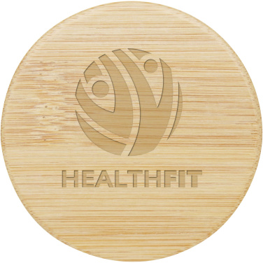 Logo trade corporate gifts image of: Lustre bamboo mirror