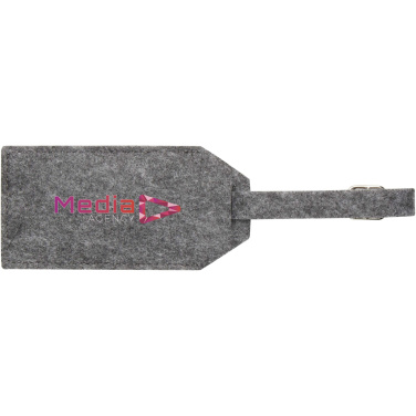 Logo trade business gift photo of: Tie luggage tag