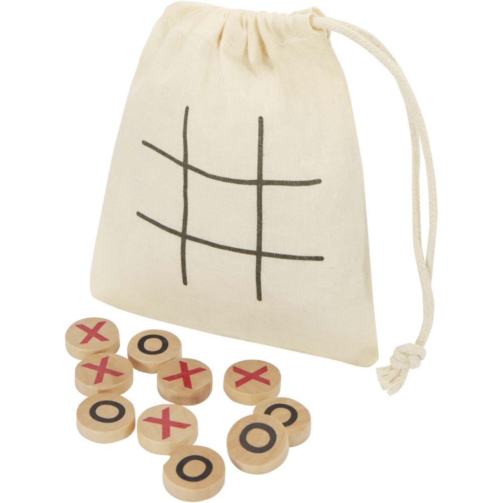 Logo trade promotional item photo of: Whorl wooden tic, tac, toe game
