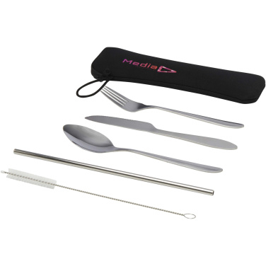 Logotrade promotional item image of: Sheen 5-piece stainless steel cutlery set