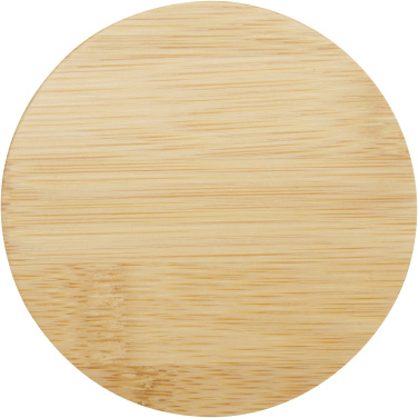 Logo trade corporate gifts image of: Leona 350 ml glass cup with bamboo lid