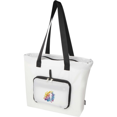 Logo trade promotional merchandise photo of: EcoFold RPET foldable tote bag 16L