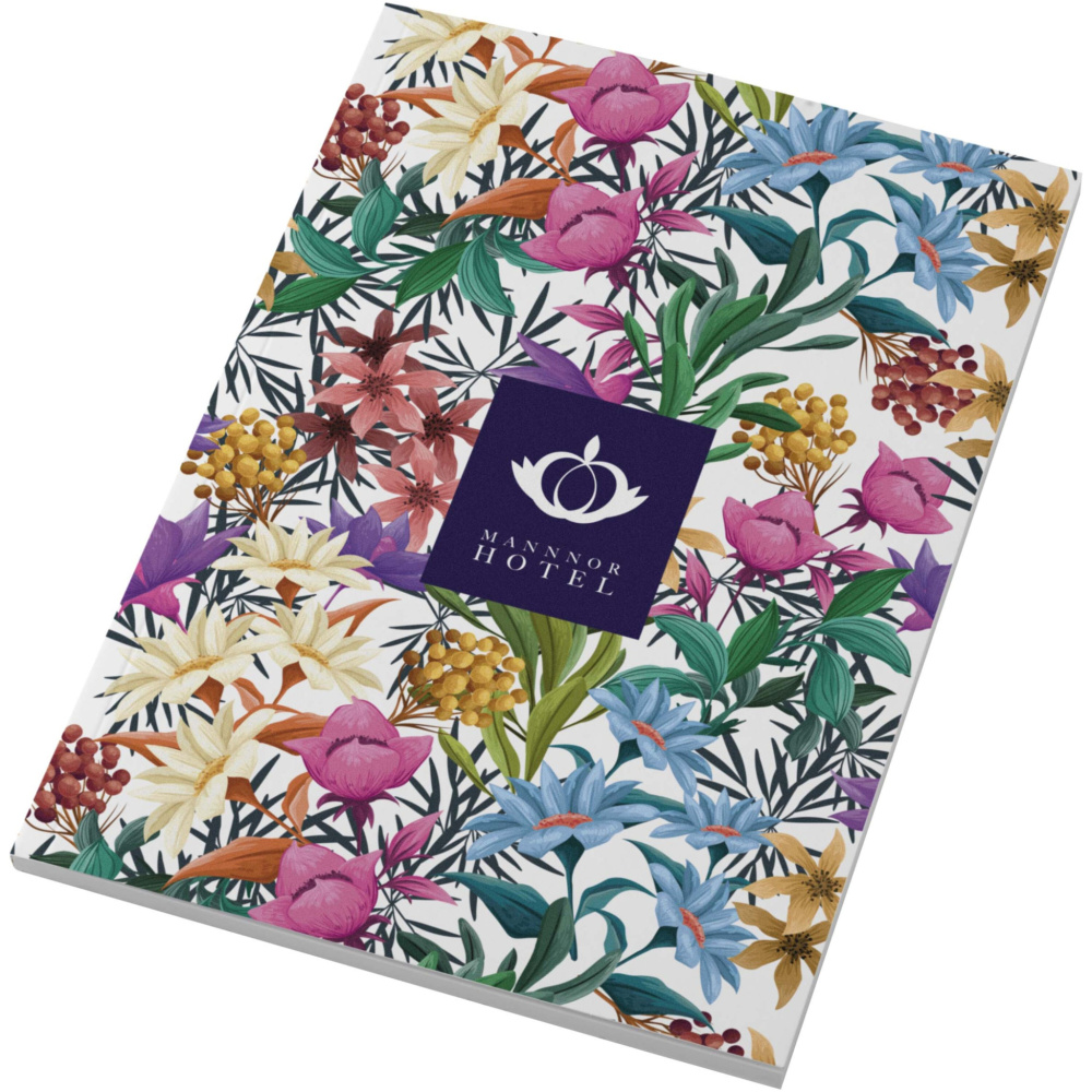 Logo trade promotional giveaway photo of: Novella Austen A5 soft cover notebook - 50 sheets