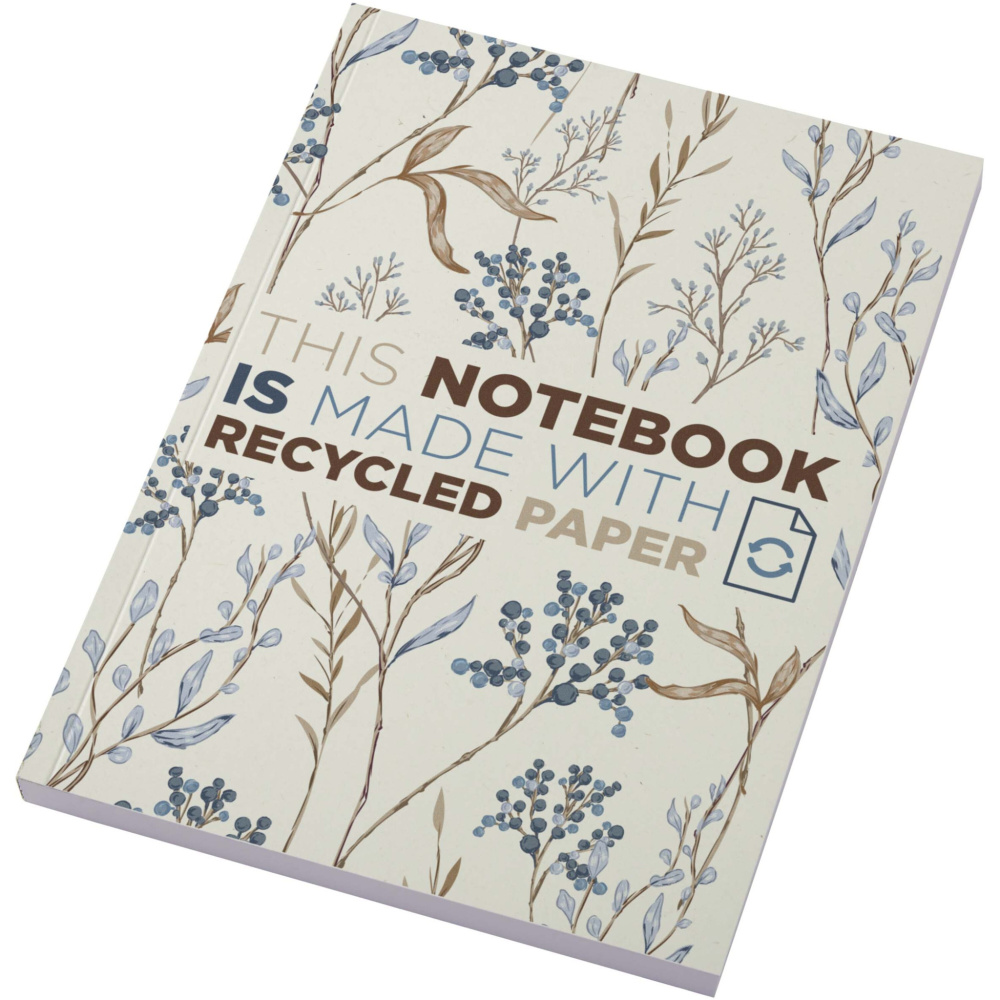 Logo trade advertising product photo of: Novella Austen A5 recycled soft cover notebook - 100 sheets