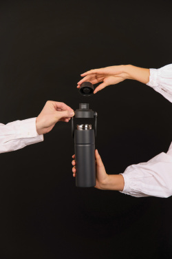 Logo trade promotional merchandise image of: Baltimore trek RCS recycled SS bottle 600 ML