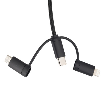 Logo trade promotional merchandise picture of: Cable 4in1 with illuminated logo - LH-ZM02