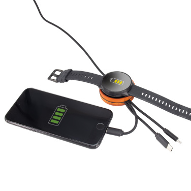 Logo trade promotional gifts picture of: Big cable 4in1 with illuminated logo - i5w