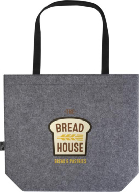 Logotrade corporate gift image of: Felta GRS recycled felt gusset tote bag 20L