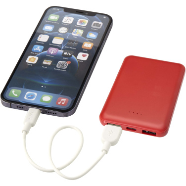 Logo trade corporate gifts image of: Asama 5000 mAh Type-C recycled plastic power bank
