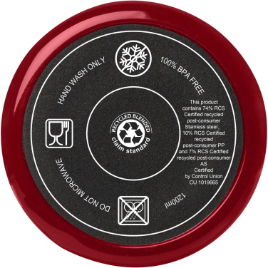 Logo trade promotional giveaways image of: Melbourne 1200 ml RCS certified insulated tumbler with straw