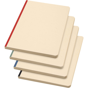 Logo trade promotional products image of: Liliana A5 sugarcane and RPET soft cover notebook