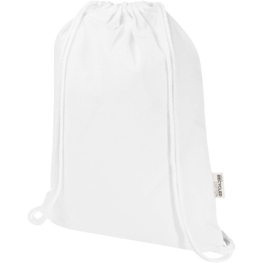 Logotrade promotional gifts photo of: Oregon Blend 140 g/m² GRS recycled drawstring bag 5L