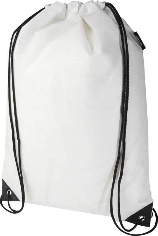 Logotrade promotional merchandise image of: Evergreen GRS recycled non-woven drawstring bag 5L