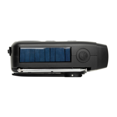 Logo trade promotional merchandise photo of: RescueWave RCS recycled plastic emergency radio