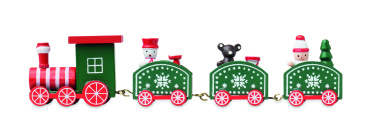 Logo trade promotional giveaways picture of: Wooden Christmas train