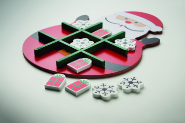 Logo trade promotional merchandise image of: Christmas wooden tic tac toe