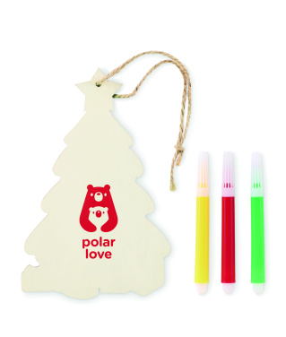Logo trade promotional giveaways picture of: Christmas tree ornament