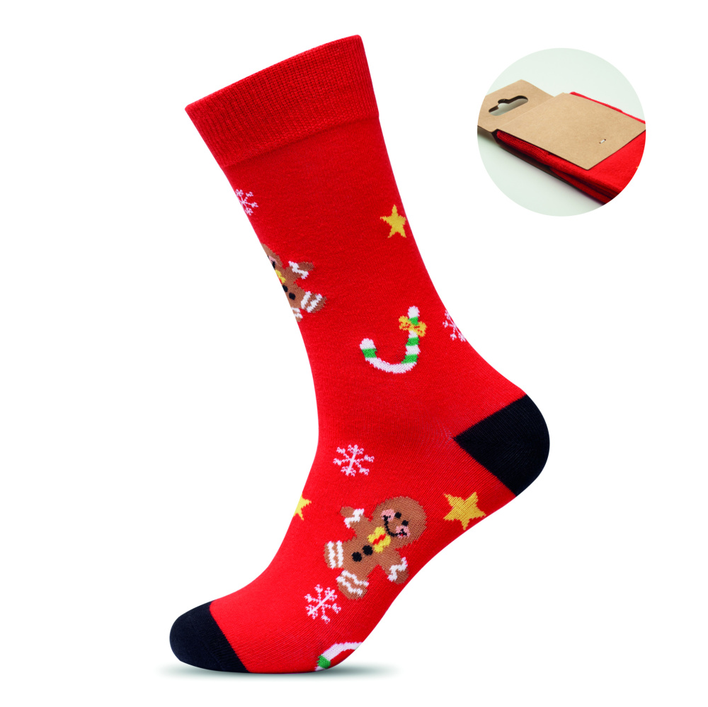 Logotrade promotional item picture of: Pair of Christmas socks L