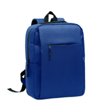 Logotrade promotional merchandise photo of: Slim 15 inch laptop backpack made of 600D RPET polyester with a 210D lining and customizable printing