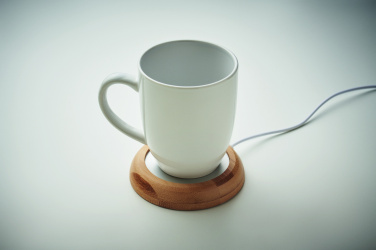 Logotrade business gift image of: Bamboo mug warmer with USB