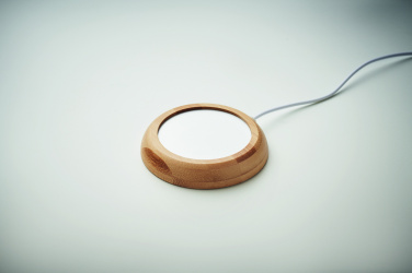 Logotrade promotional gift image of: Bamboo mug warmer with USB