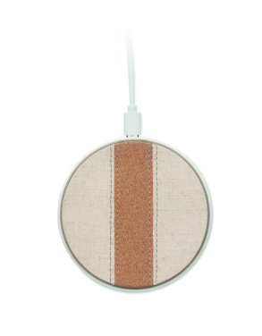 Logotrade advertising products photo of: Cork wireless charger 15W