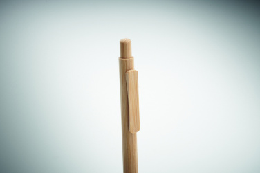 Logo trade promotional giveaway photo of: Bamboo automatic ball pen