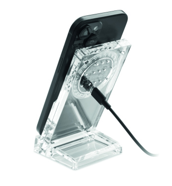 Logo trade promotional items image of: Acrylic wireless charger 15W