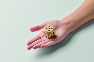 Logotrade promotional merchandise picture of: Schima wooden dice 3cm dia